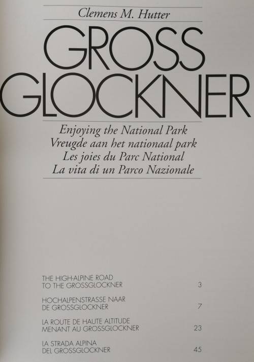 1994-Book-Gross Glockner-Enjoying the National Park-Clemens M. Hutter-64pg