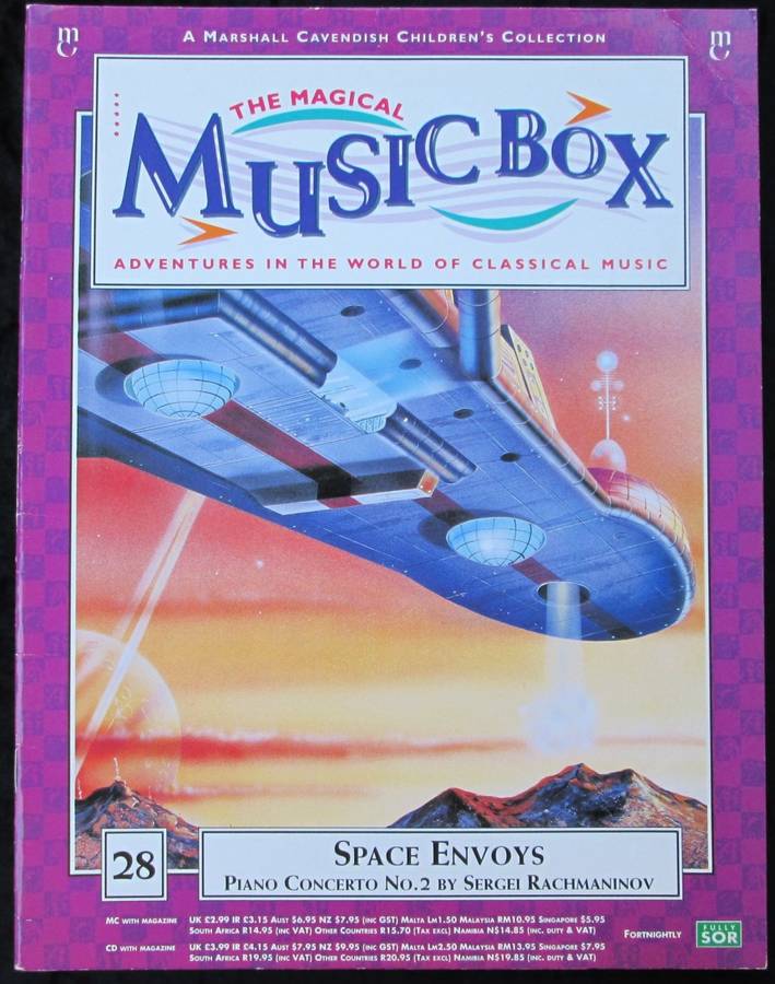 1996-Collectible-The Magical Music Box-No28-Magazine + CD. Space Envoys. Sold As Is.