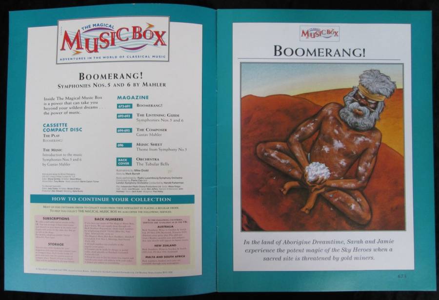1996-Collectible-The Magical Music Box-No29-Magazine + CD. Boomerang. Sold As Is.