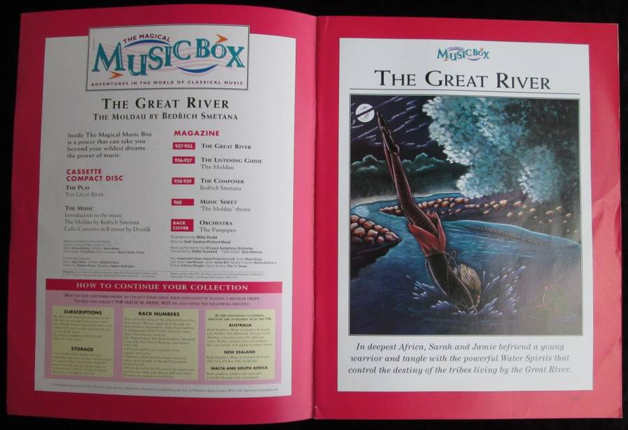 1996-Collectible-The Magical Music Box-No40-Magazine + CD. The Great River. Sold As Is.