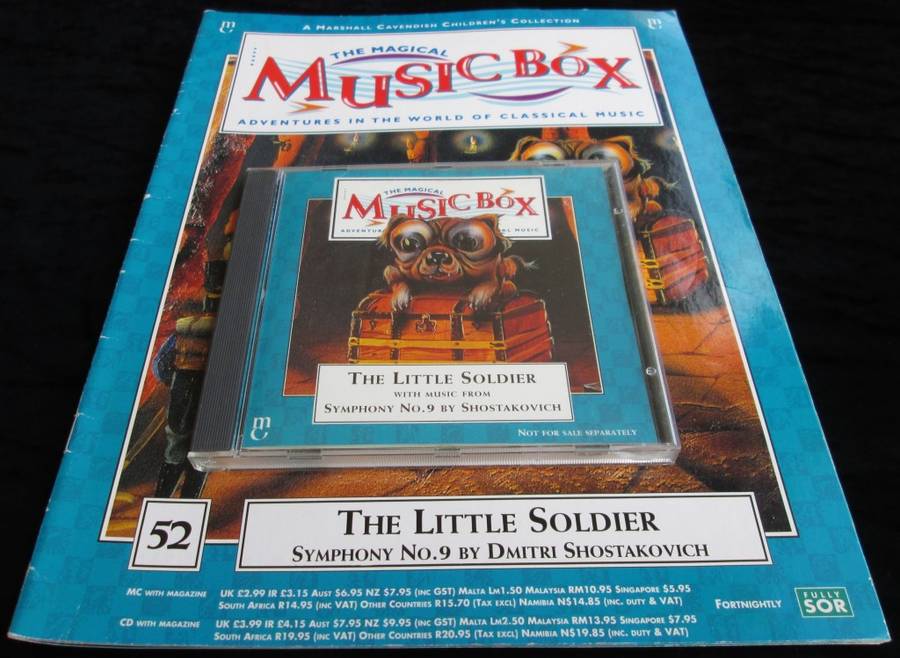 1996-Collectible-The Magical Music Box-No52-Magazine + CD. The Little Soldier. Sold As Is.