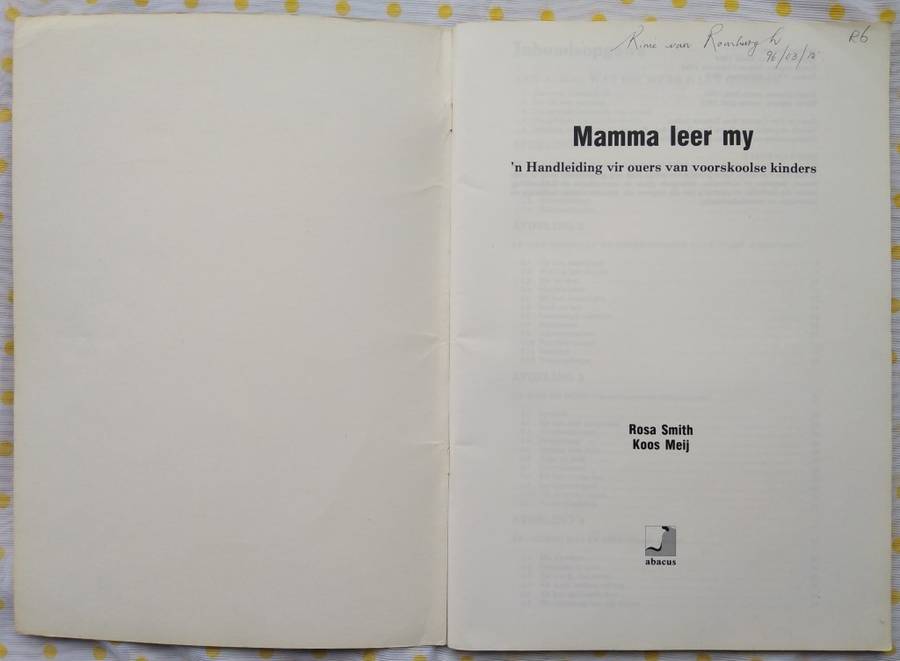 Book-1985-Mamma Leer My/Rosa Smith/Koos Meij/82pages.