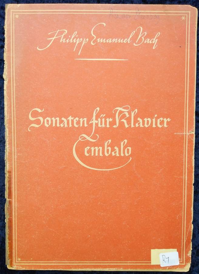 Book-Phillip Emanual Bach/Sonaten Fur Klavier