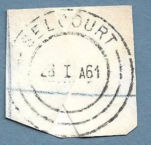 1961-Selcourt Cancel/Postmark/Post Mark
