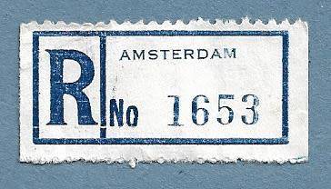 Registration Label-Amsterdam-R 1653