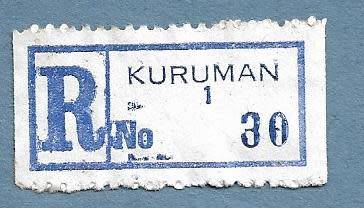 Registration Label-Kuruman 1-R 30