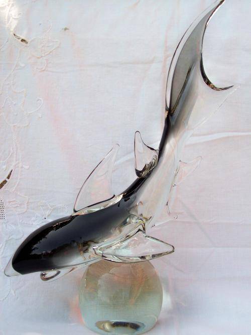 VENETIAN GLASS SHARK- BOUGHT IN VENICE 26 YEARS AGO