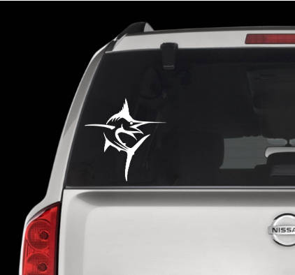 Marlin, Fish, motor vehicle, boat, motorbike stickers, decals wall art