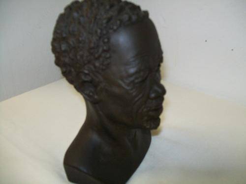 Bust Sculpture of Bushman , made and signed by Johan Steynberg