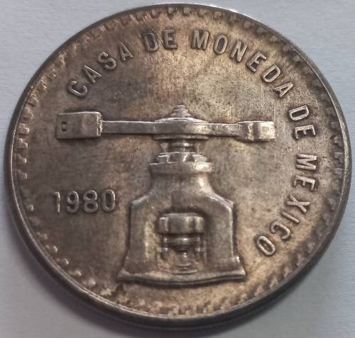 .925 silver medallion **Casa de Moneda de Mexico 1980**