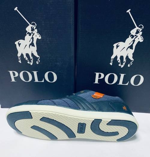 Original!! POLO Mens Collar Tab Lace Up Sneakers - Size SA 9