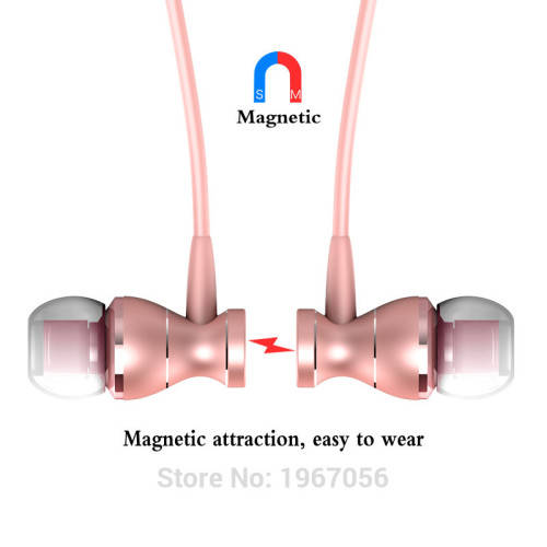 Fonge Magnetic Earphones Headphone Metal Headsets Hot Sale 3.5mm Super Bass Stereo Earbuds With Mic