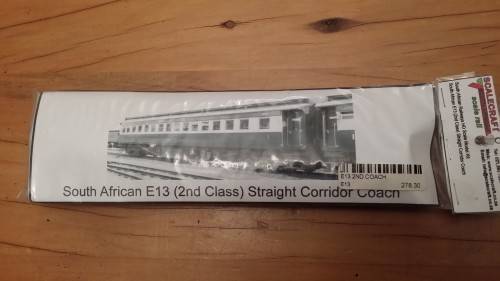 SAR E13 (2nd Class) Straight Corridor Coach model kit