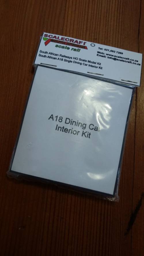 SAR A18 Dining Car Interior Kit