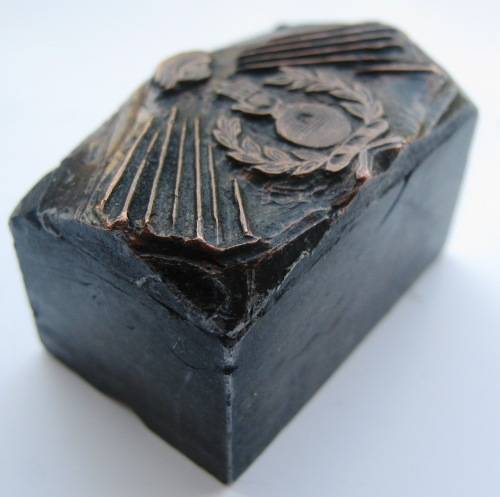 MASONIC PRINTING BLOCKS - THE BEST OFFERED YET - STEEL WITH COPPER PLATES - IDEAL FOR PRINTERS TRAY.