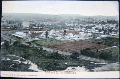 POSTAL HISTORY - PIETERMARITZBURG 1906  POSTCARD WITH CREIGHTON POSTMARK