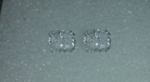 Brill. Radiant cut Diamond / 0.490 Cts Each / G - SI2 / 2 available!