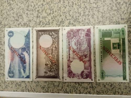 SPECIMEN uganda set, A prefix perfect unc