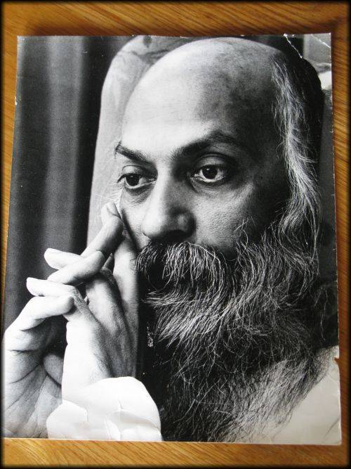 Two photographs of Osho Bhagwan Shree Rajneesh 1980 - RARE find!