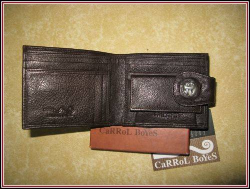 Man's wallet. Genuine leather. Carrol Boyes in original box.