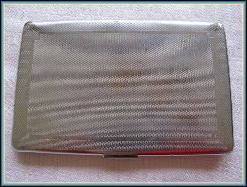 Vintage monogrammed cigarette case