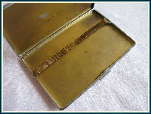Vintage monogrammed cigarette case