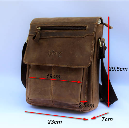 Genuine Full Grain Cow-Hide Messenger Bag