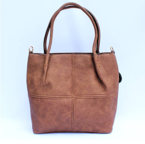 3 Piece Pu Leather Handbag+Shoulder Bag+Purse Set