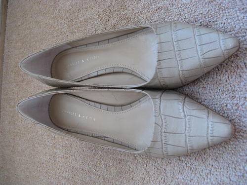 *CHARLES & KEITH*Beige Court Shoes - Size 6