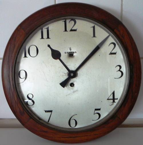 Wooden Cased Station Clock