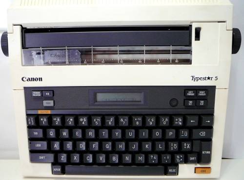 Canon Typestar 5 Portable Electric Typewriter in Carry Case