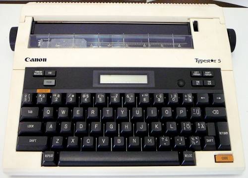 Canon Typestar 5 Portable Electric Typewriter in Carry Case