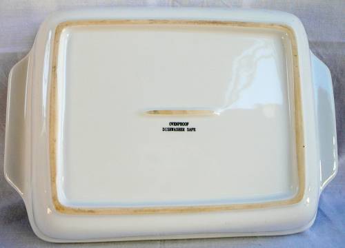 Oblong White Casserole Dish