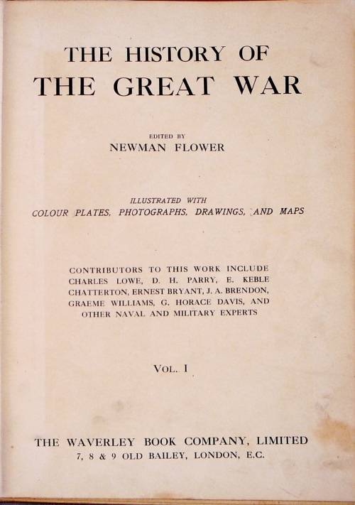 The History of the Great War Volumes 1 & 2