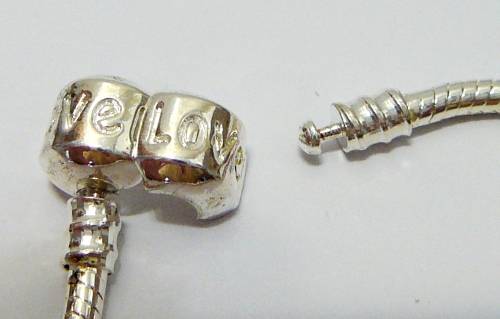 A Silver Plated Bracelet for beads