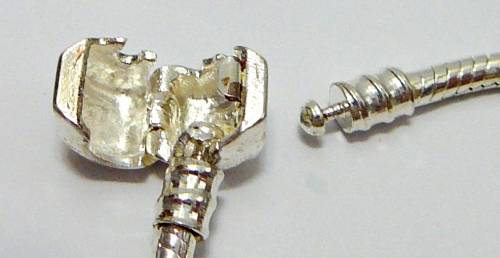 A Silver Plated Bracelet for beads