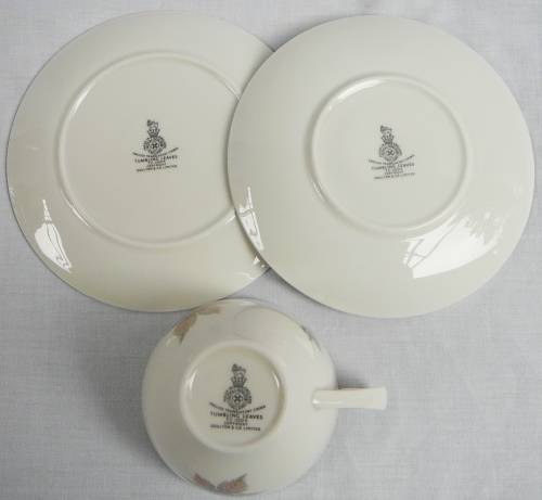 A Very Pretty Royal Doulton Trio - Tumbling Leaves TC 1004