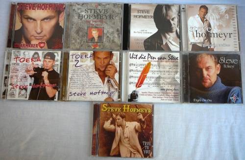 9 Assorted Steve Hofmeyr CD's
