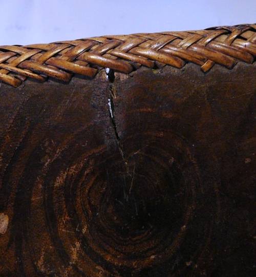 A Hand Carved Wooden Fruit Bowl