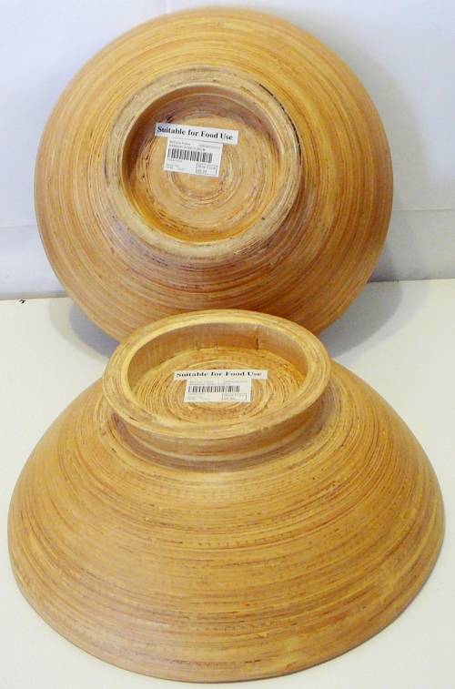 A Pair of Unused Bamboo Bowls