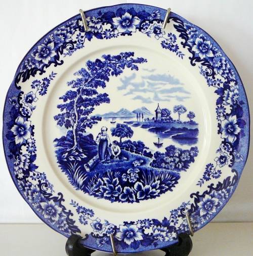 A Blue Plate by William James - 'Pastoral Symphony'
