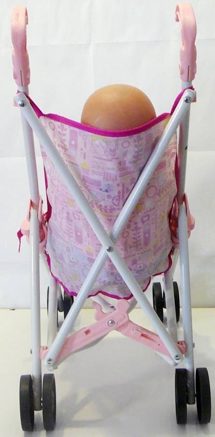 ZAPF Creations - Baby Born Doll in Stroller with A Bag of Clothing and a Potty