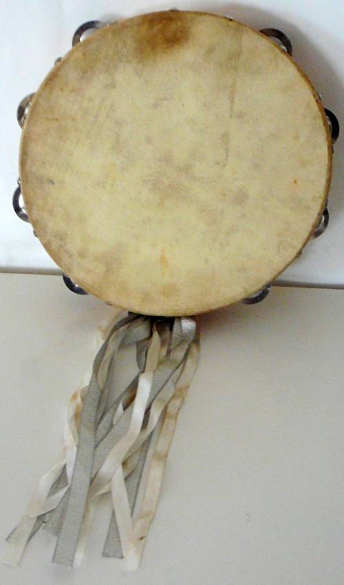 25 cm Wooden Tambourine with 18 Jingles
