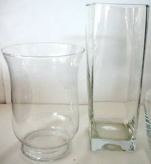 A Selection of 4 Glass Vases