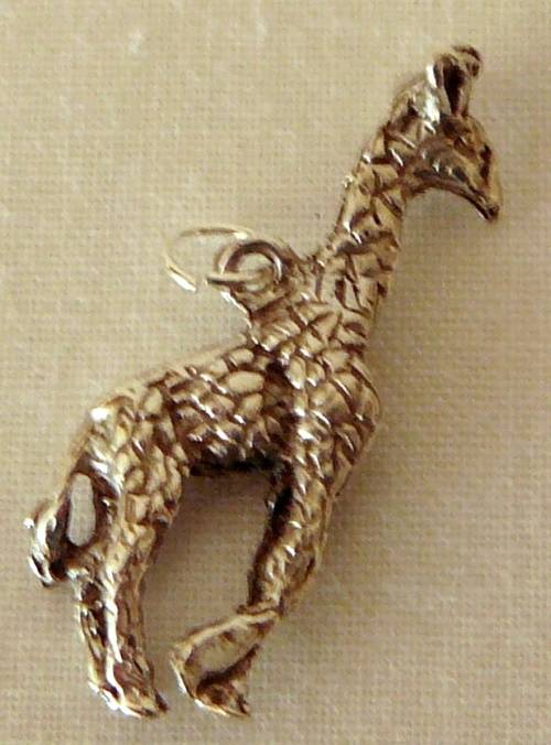 A Sterling Silver Charm - A Giraffe