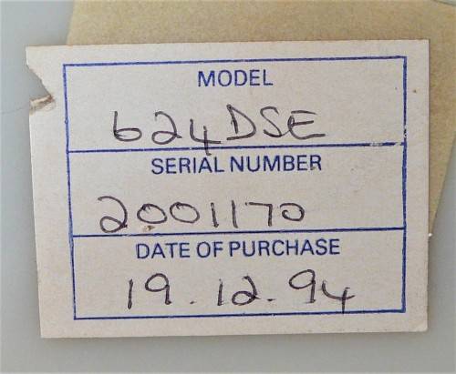 A 4 Thread  Elna Overlocker Model 624DSE - Not Working