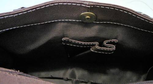 A Stylish Dark Brown Leather Handbag by Joshua Taylor