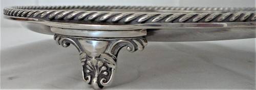 An Antique Elkington Plate Card TrayWaiterSalver c 1881