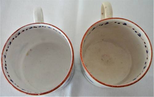 2 Handpainted Vintage Coffee Cups