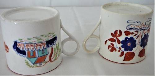 2 Handpainted Vintage Coffee Cups